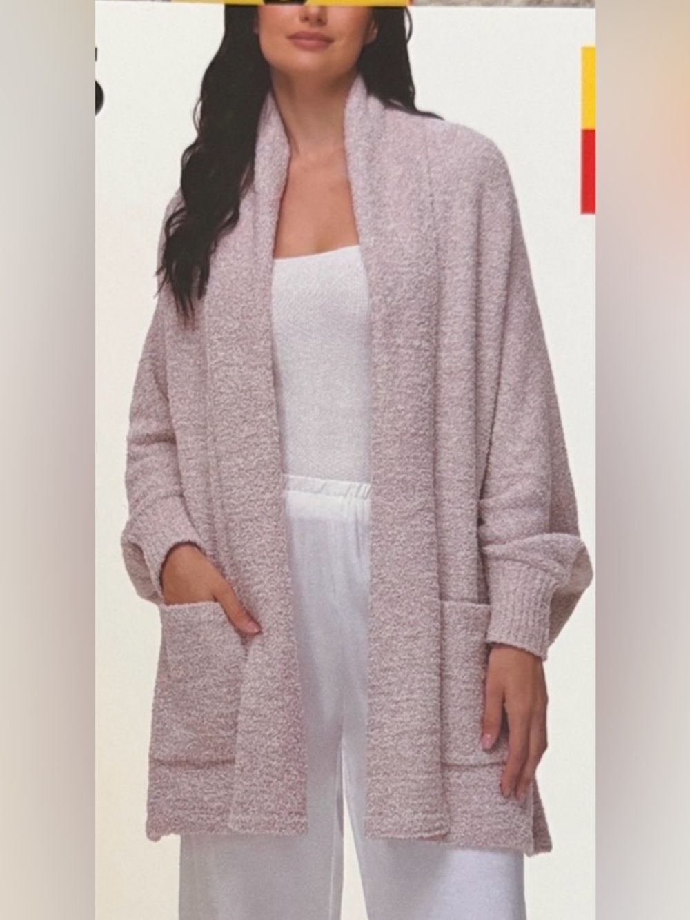 525 America Soft Cream Poncho Women’s size small:medium NWT